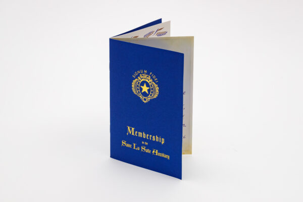 Deluxe Blue Memorial Folder