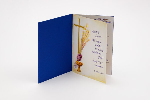 Deluxe Blue Memorial Folder - Image 3