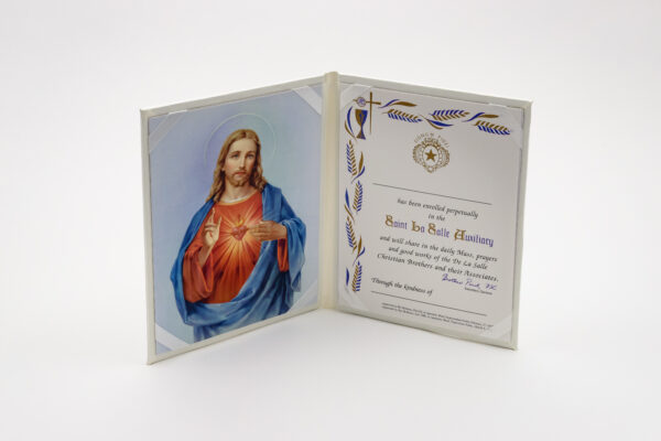 Leatherette Membership Folders - Sacred Heart (C6)