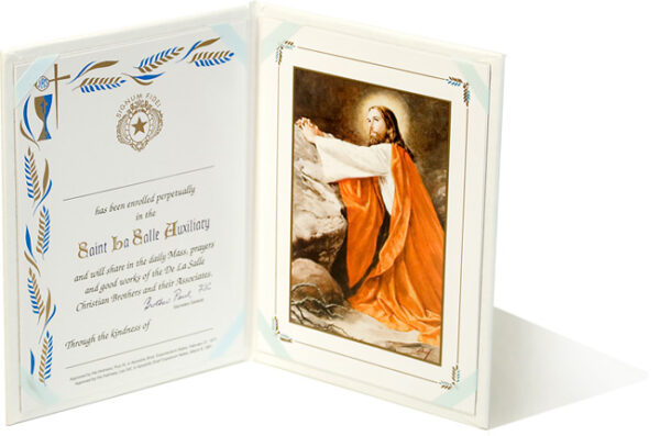 Leatherette Membership Folders - Christ in Garden (C4) - Image 2