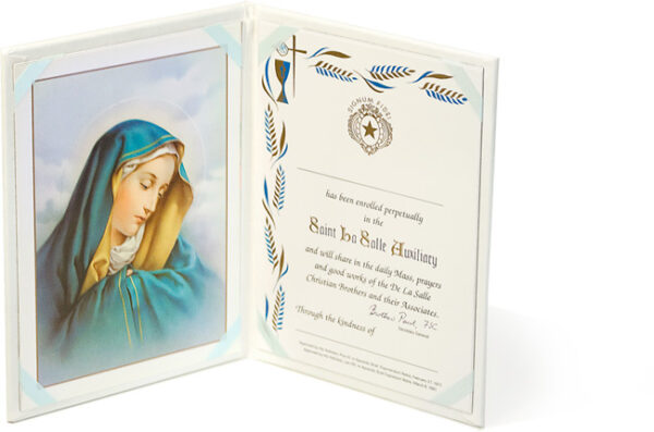 Leatherette Membership Folders - Praying Madonna (C2) - Image 3