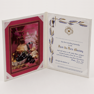 Leatherette Membership Folders - Bread and Wine (C7)